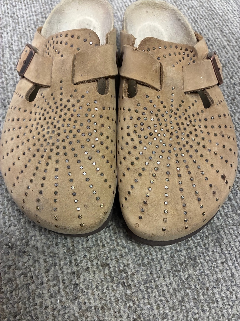 Birkenstock Boston Embossed tobacco size 38 Narrow - Picture 2 of 9